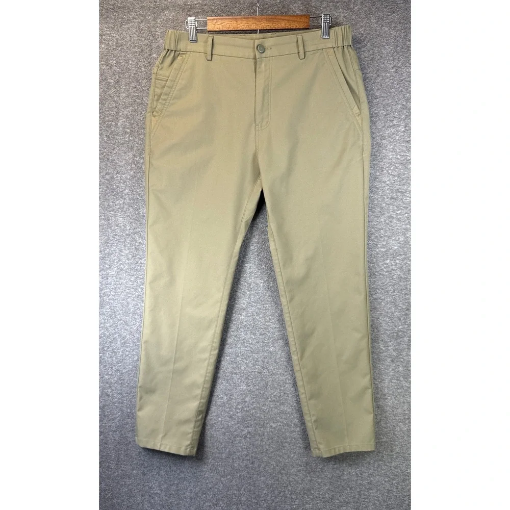 Jack Archer Jetsetter Pants Mens 32x29 Olive Green Performance Chino Golf Travel